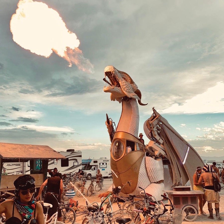Elektra Breathing Fire