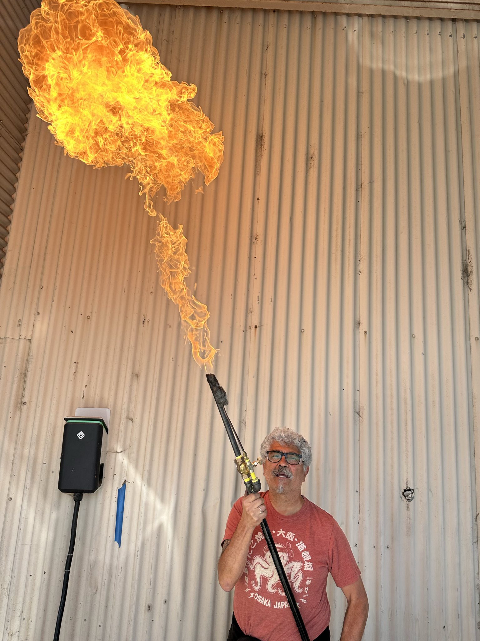 fire staff and mike
